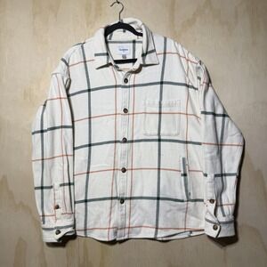 Goodfellow Flannel Shirt Jacket XL Plaid Button Front Shacket Men